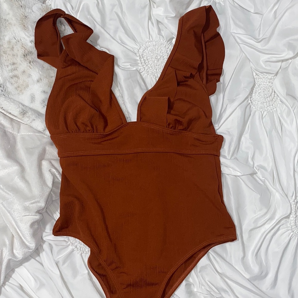 Ruffled One piece bathing suit